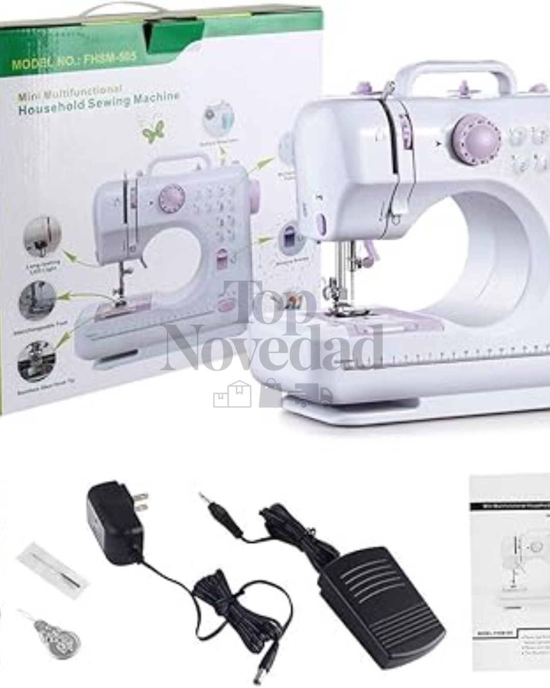 MINI MÁQUINA DE COSER PORTÁTIL DE 12 PUNTOS