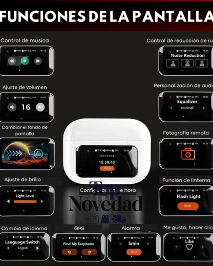 AirPods Pro con pantalla táctil