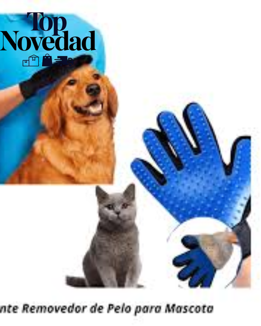 Guante de goma saca pelusa para Mascota